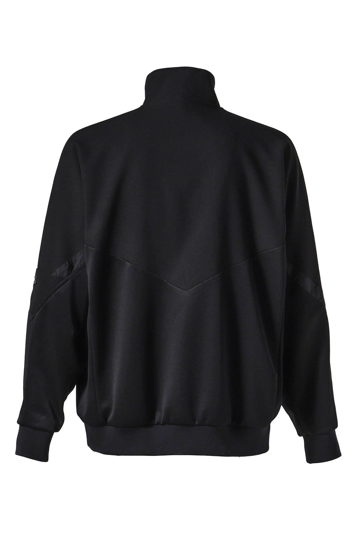 HALF ZIP TRACK JACKET / BLK