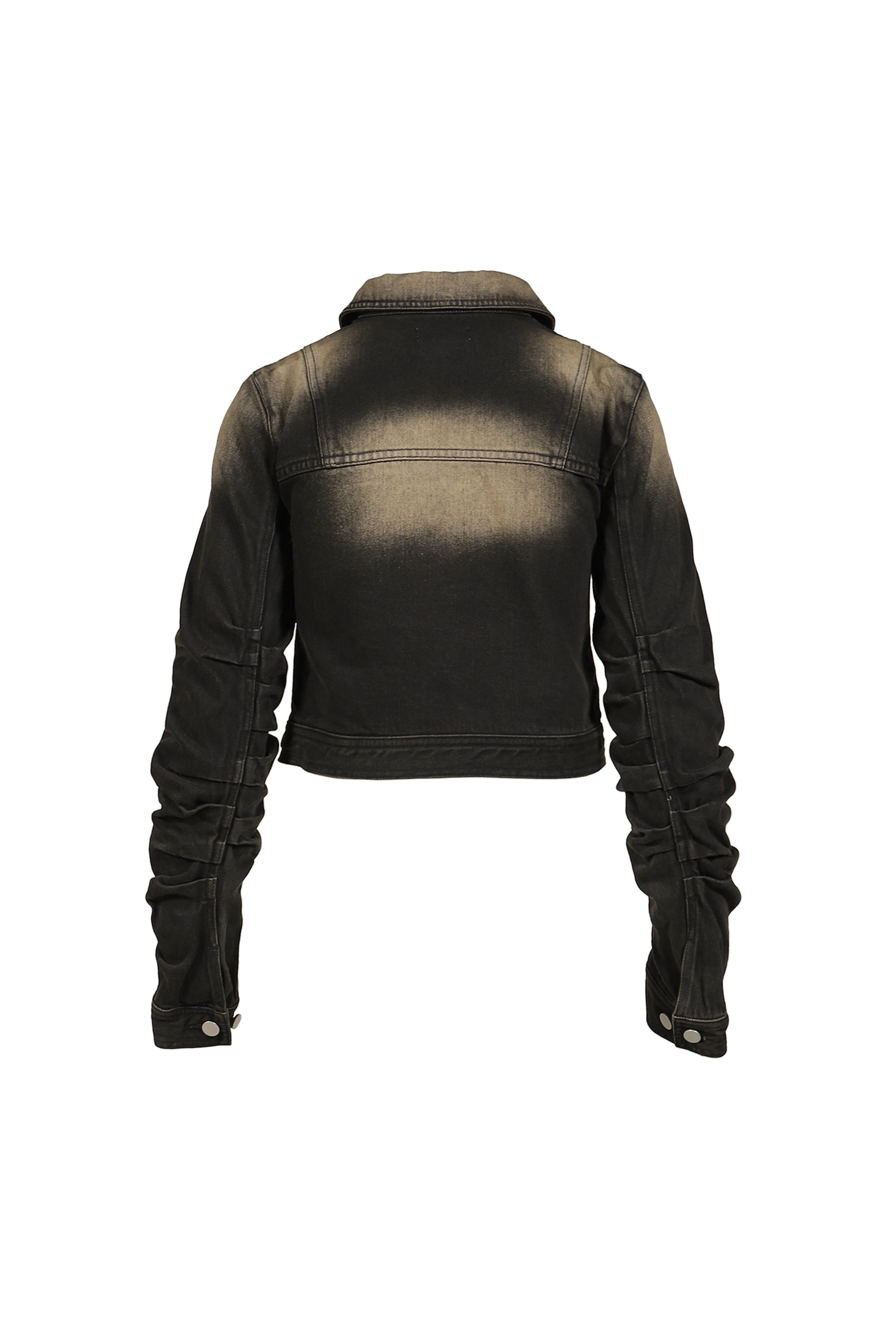 LOOSED SLEEVE DENIM JACKET / BLACK
