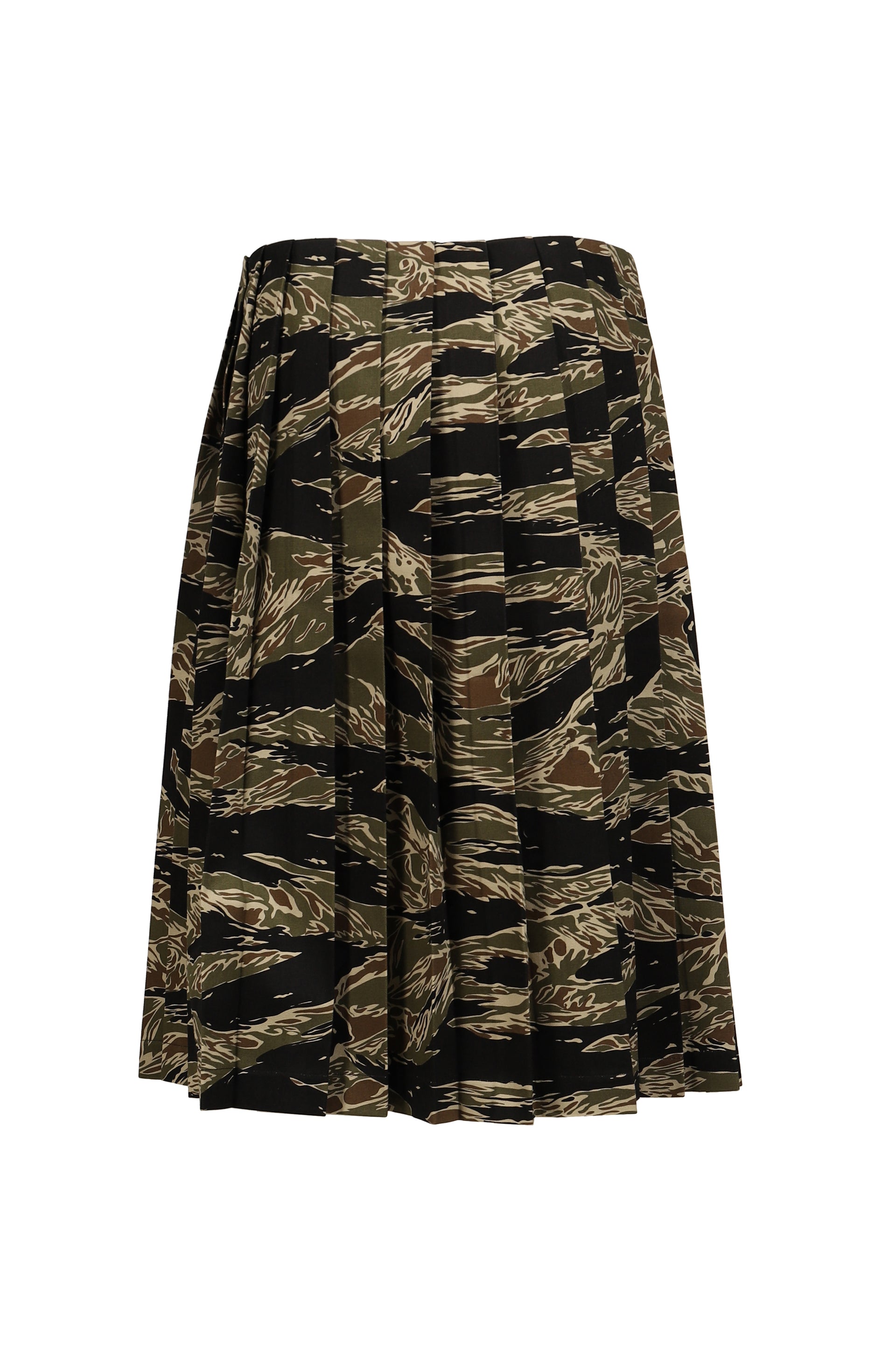 PLEATED SKIRT / CAMO