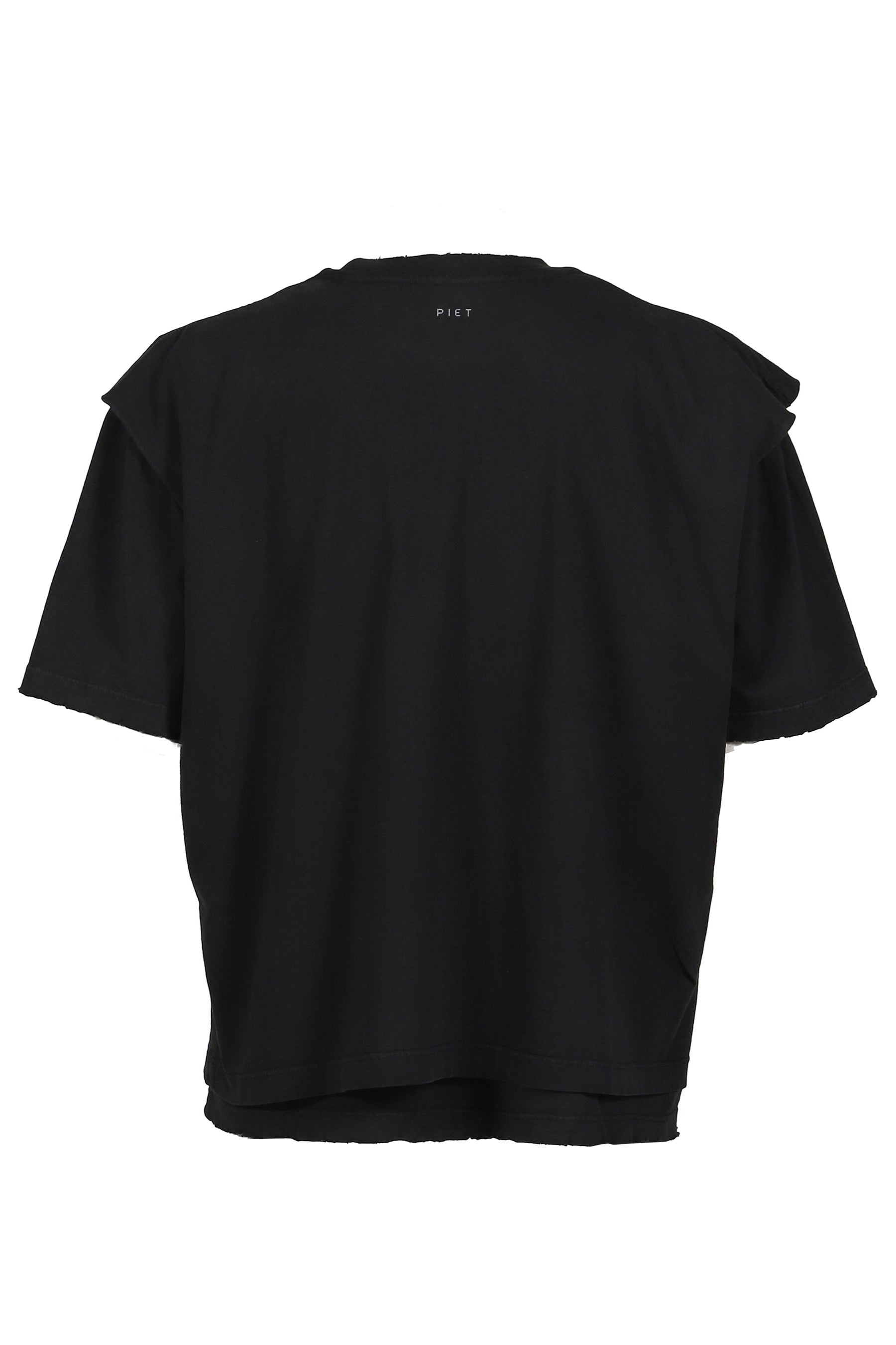 LAYERED T-SHIRT / BLK