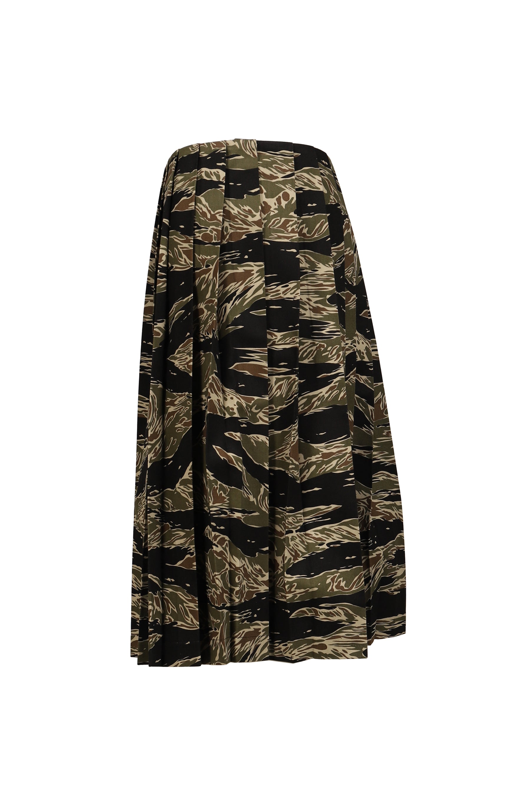 PLEATED SKIRT / CAMO