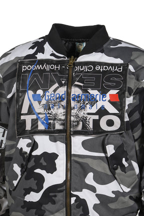 TESTO NATIONALE CAMO - BOMBER JACKET / GRY CAMO