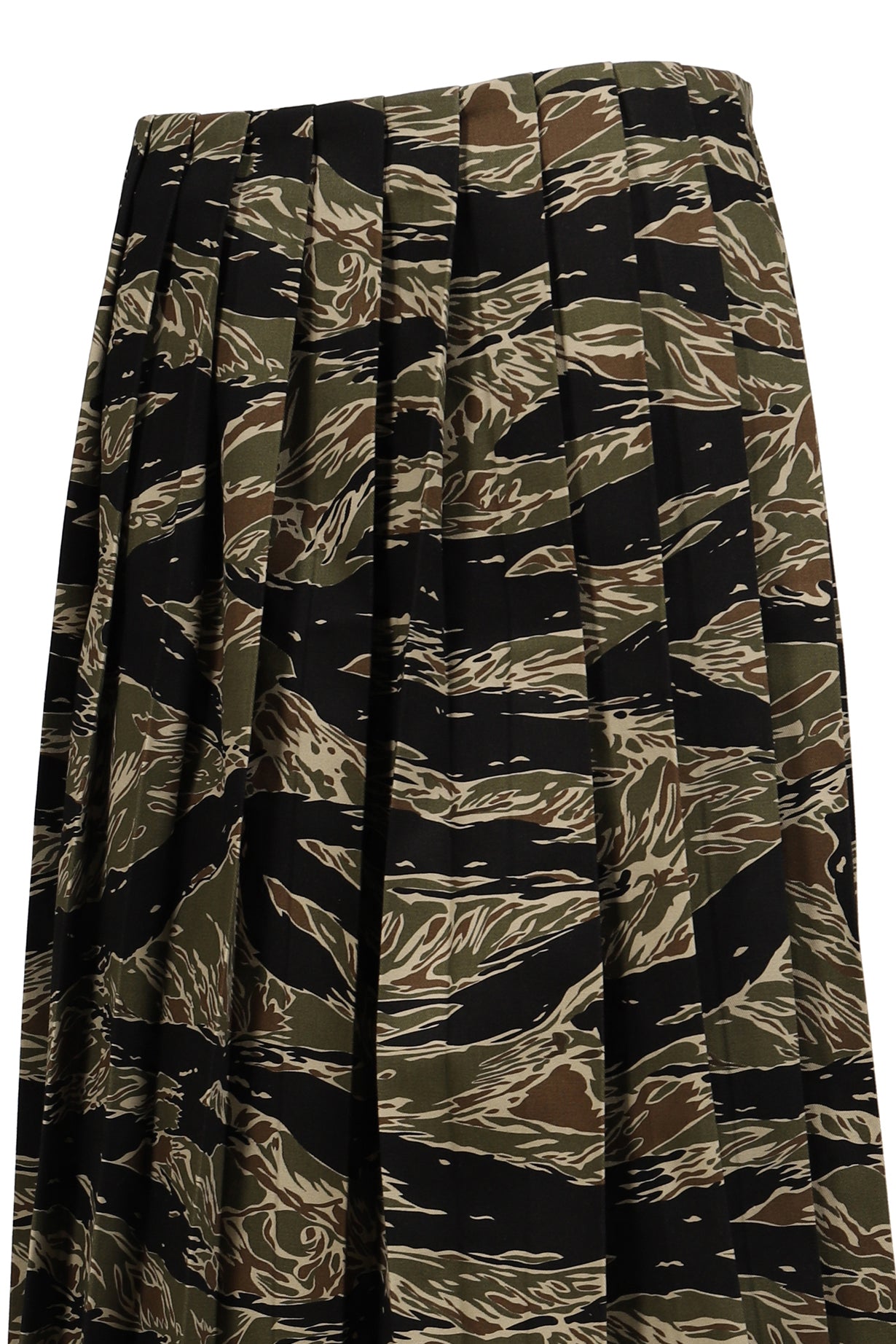 PLEATED SKIRT / CAMO