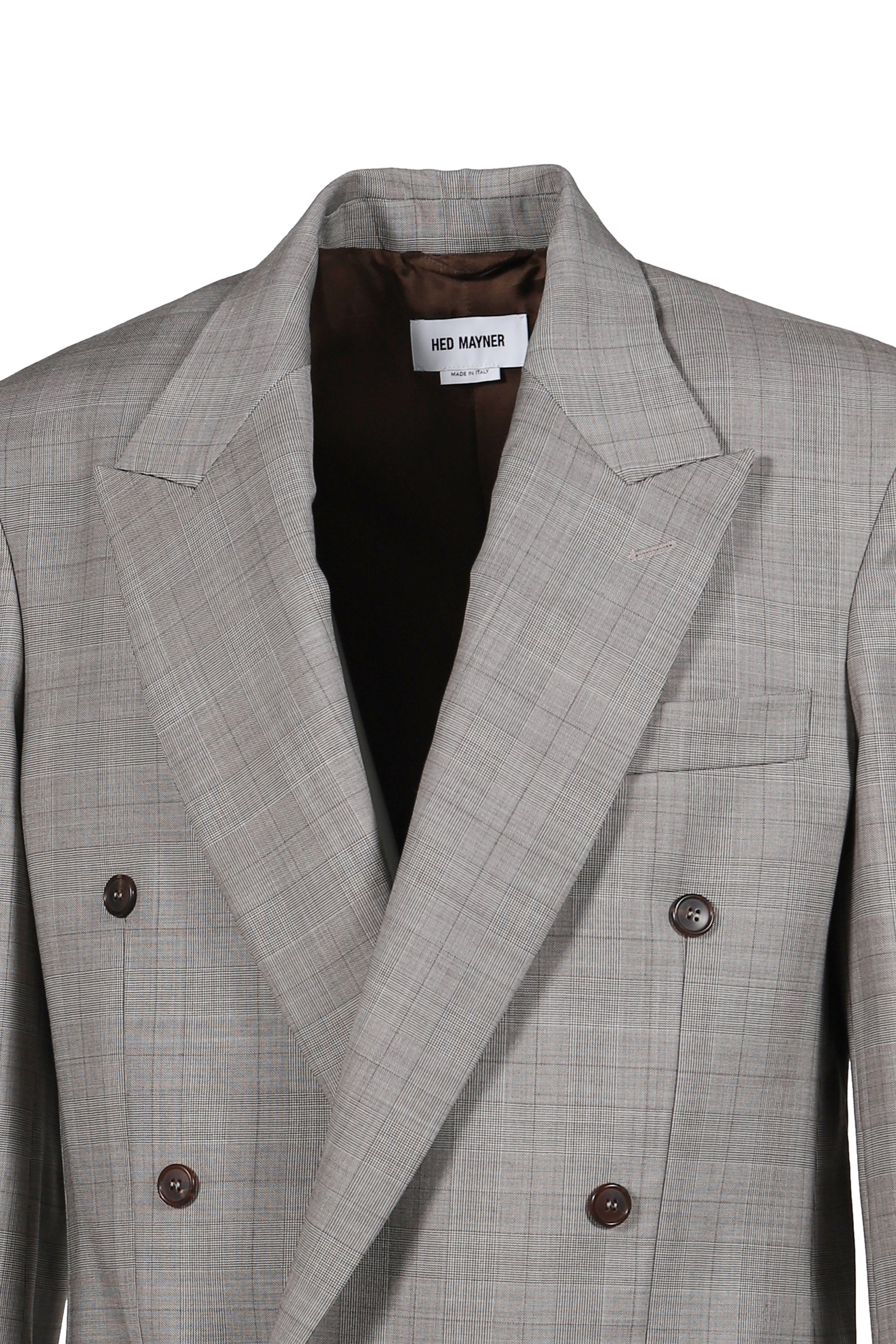 FRESH WOOL CHECK BLAZER / BRW CHECK
