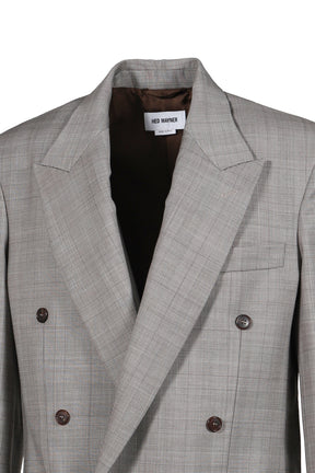FRESH WOOL CHECK BLAZER / BRW CHECK