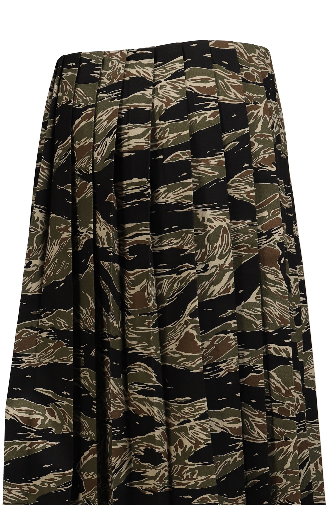 PLEATED SKIRT / CAMO