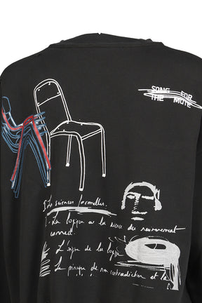 PEAKING KID'' RELAXED PULLOVER / OVERDYE BLK