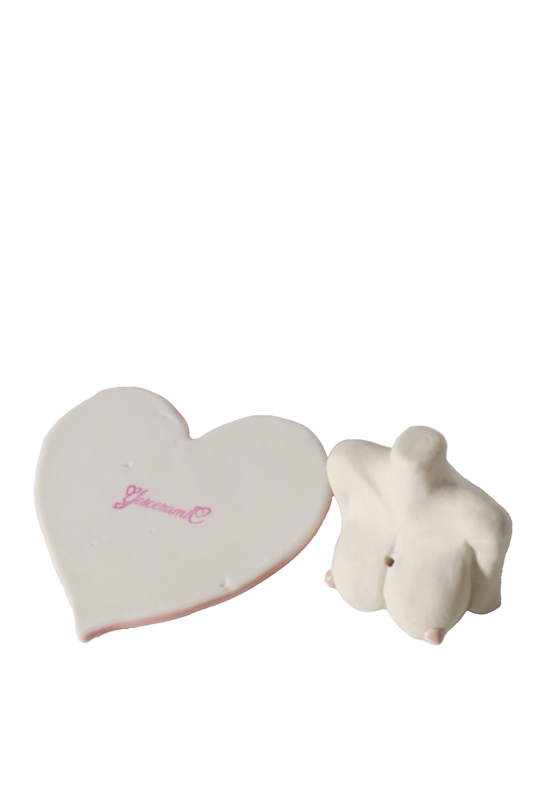 BUST INCENSE HOLDER / WHT