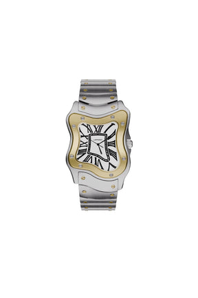 LAURENT WATCH LARGE TWO-TON / SIL GOLD
