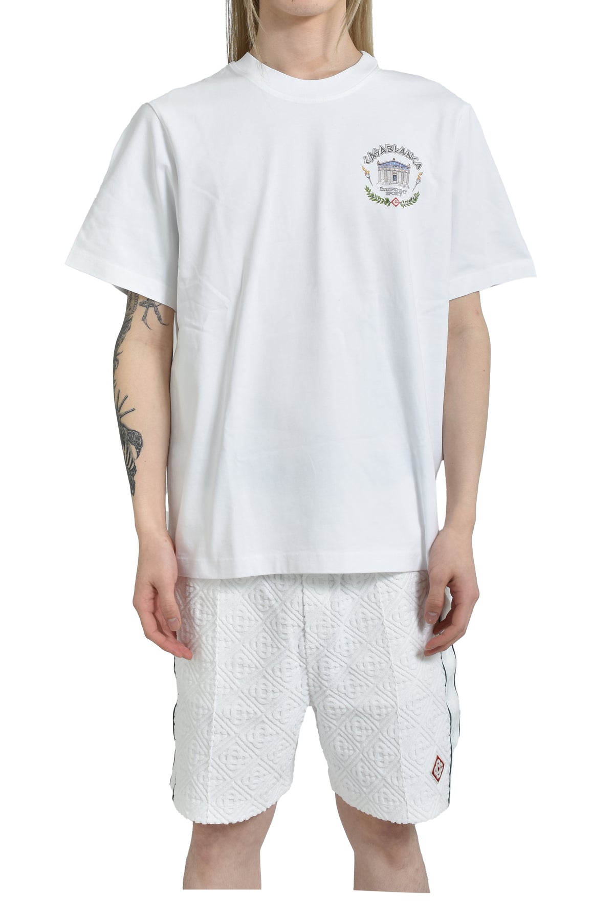 LE TEMPLE DU SPORT PRINTED T-SHIRT / WHT