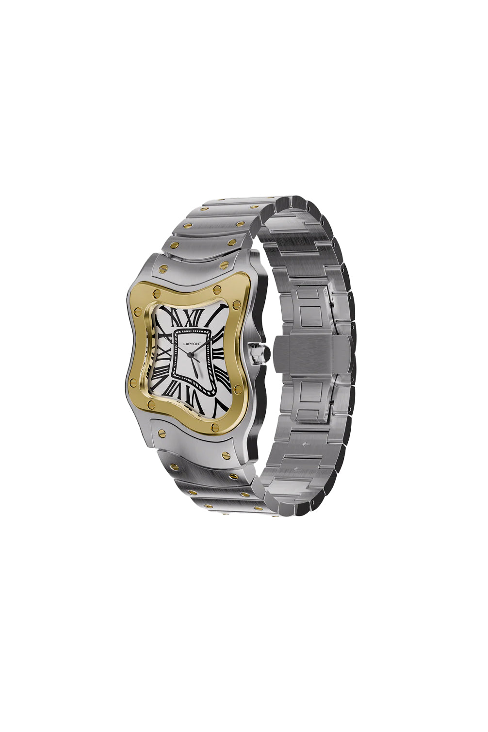 LAURENT WATCH LARGE TWO-TON / SIL GOLD