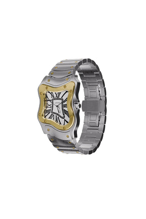 LAURENT WATCH LARGE TWO-TON / SIL GOLD