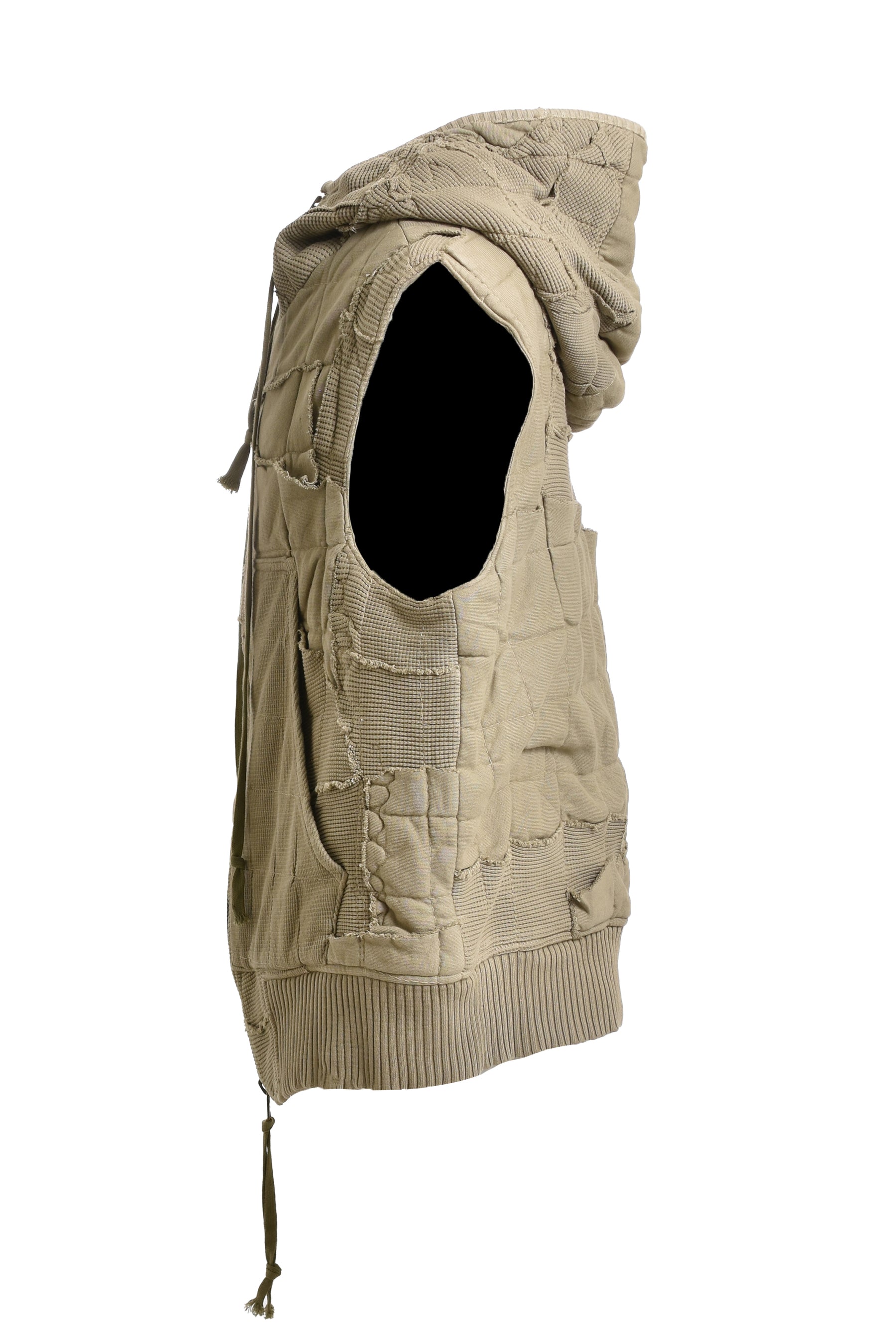 Greg Lauren ARMY STITCHWORK VEST / ARMY