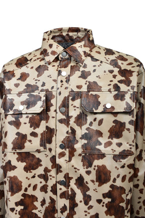 FAUX LEATHER HORSE SHIRT / HORSE