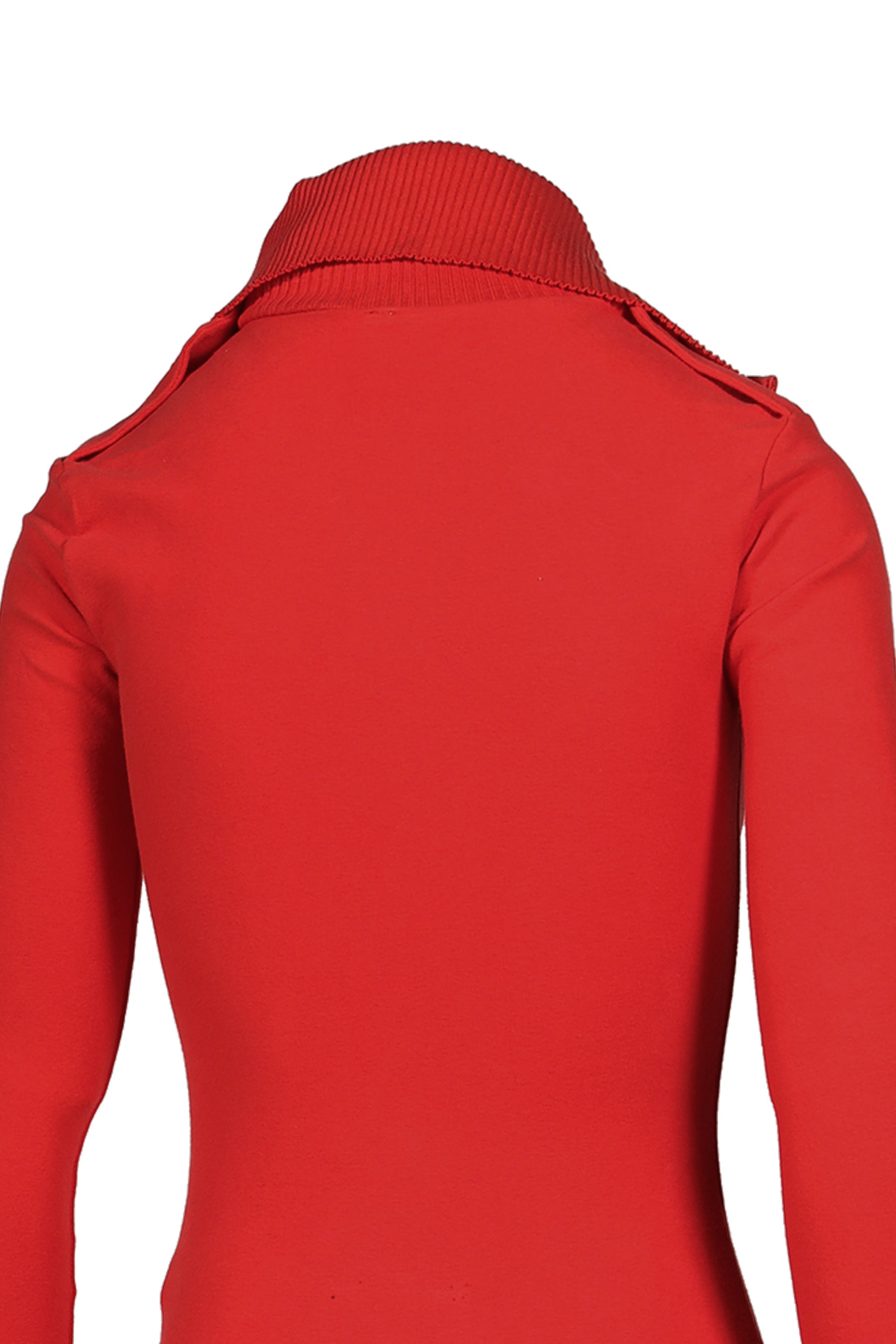 HIGH COLLAR BODYSUIT / RED