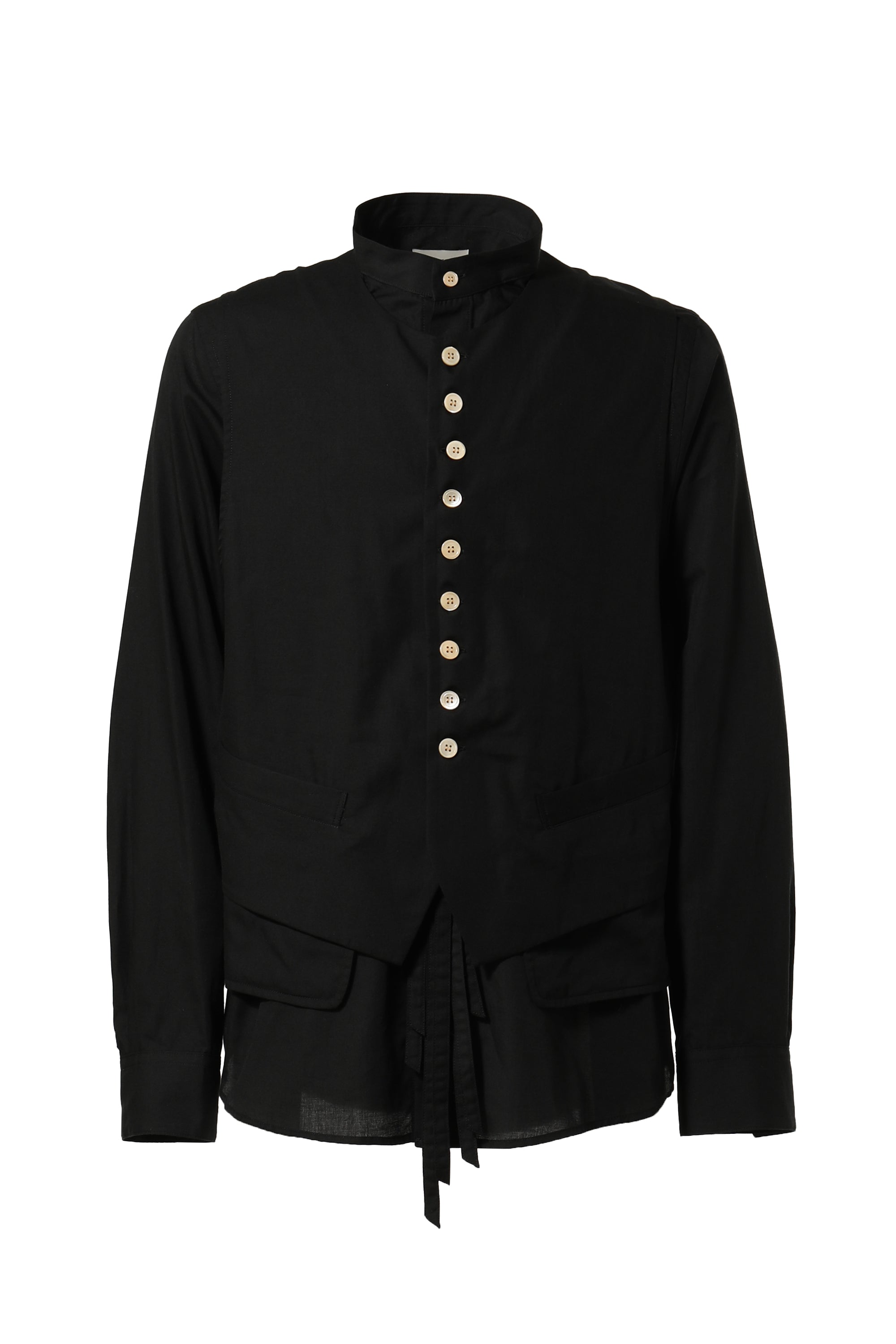 BED J.W. FORD FW23 LAYERED VEST SHIRTS OUTSIDE / BLK -NUBIAN