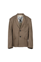 PROFESSOR'S BLAZER / BRWN CHECKED