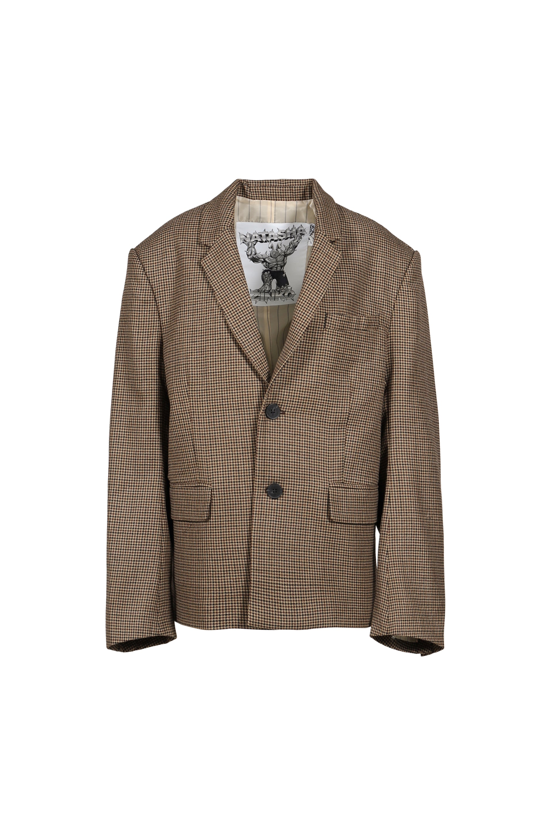 PROFESSOR'S BLAZER / BRWN CHECKED