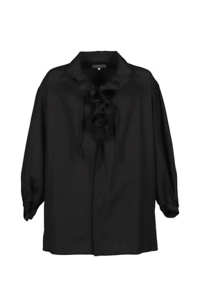 FRILL SHIRT / BLK