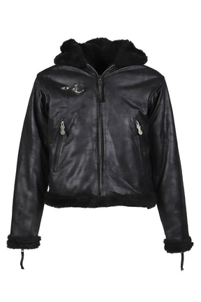 TC REVERSIBLE SHEARLING JACKET / BLK 