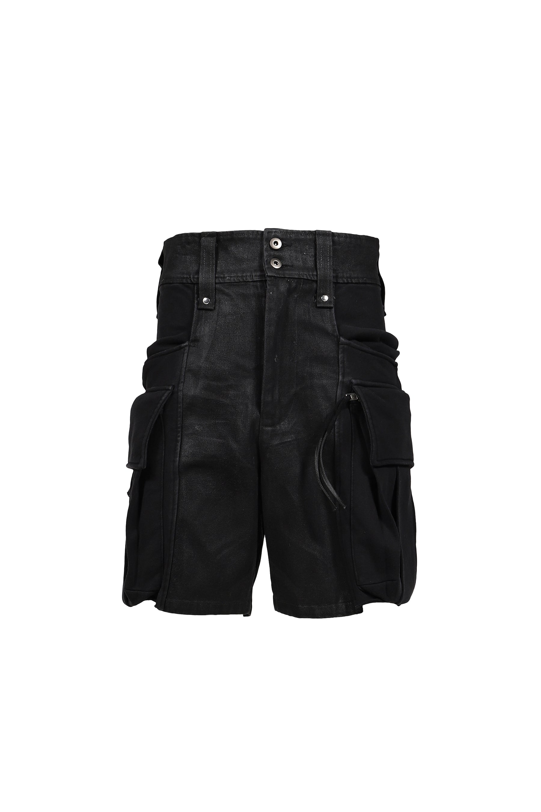 CANNNONE カンノーネ SS26 COMBAT SHORT JERSEY & DENIM / BLK BLK