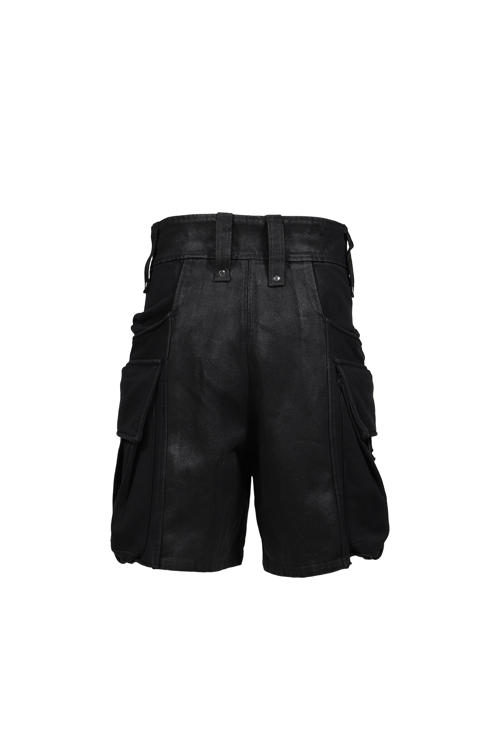 COMBAT SHORT JERSEY & DENIM / BLK BLK