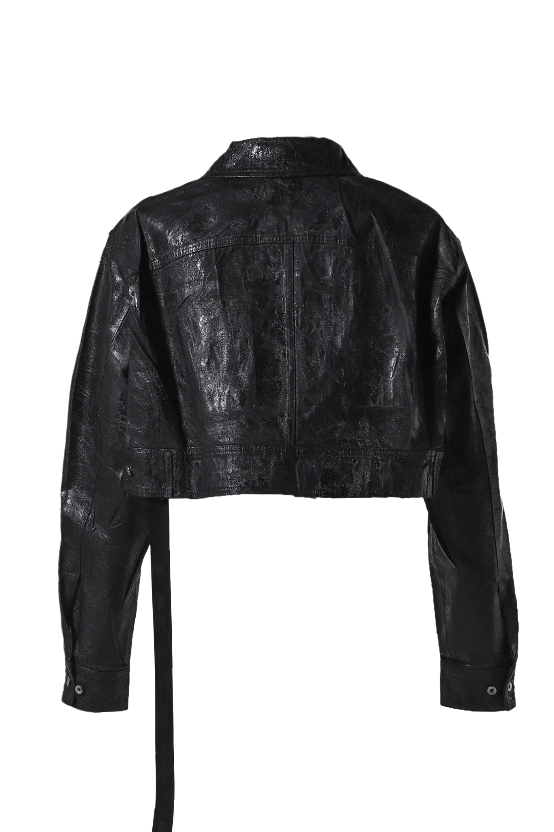 Rick Owens DRKSHDW CROPPED JUMBO WORKER JKT / BLK