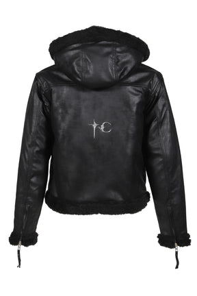 TC REVERSIBLE SHEARLING JACKET / BLK 