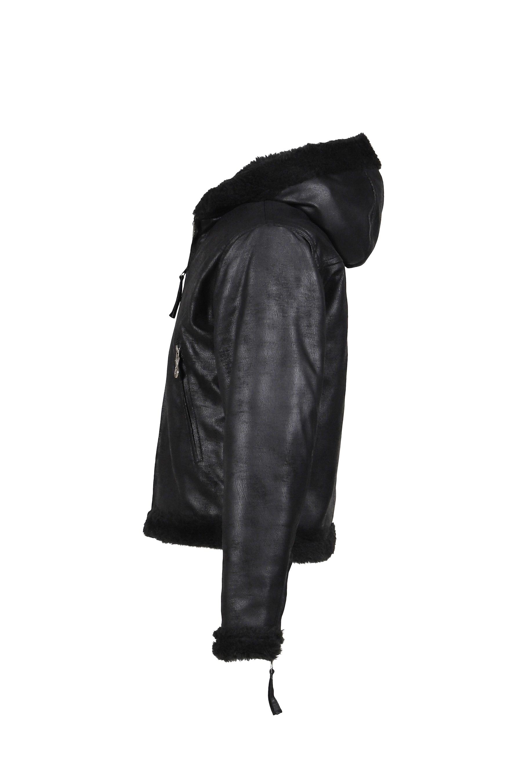 TC REVERSIBLE SHEARLING JACKET / BLK 