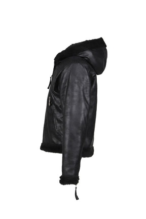 TC REVERSIBLE SHEARLING JACKET / BLK 