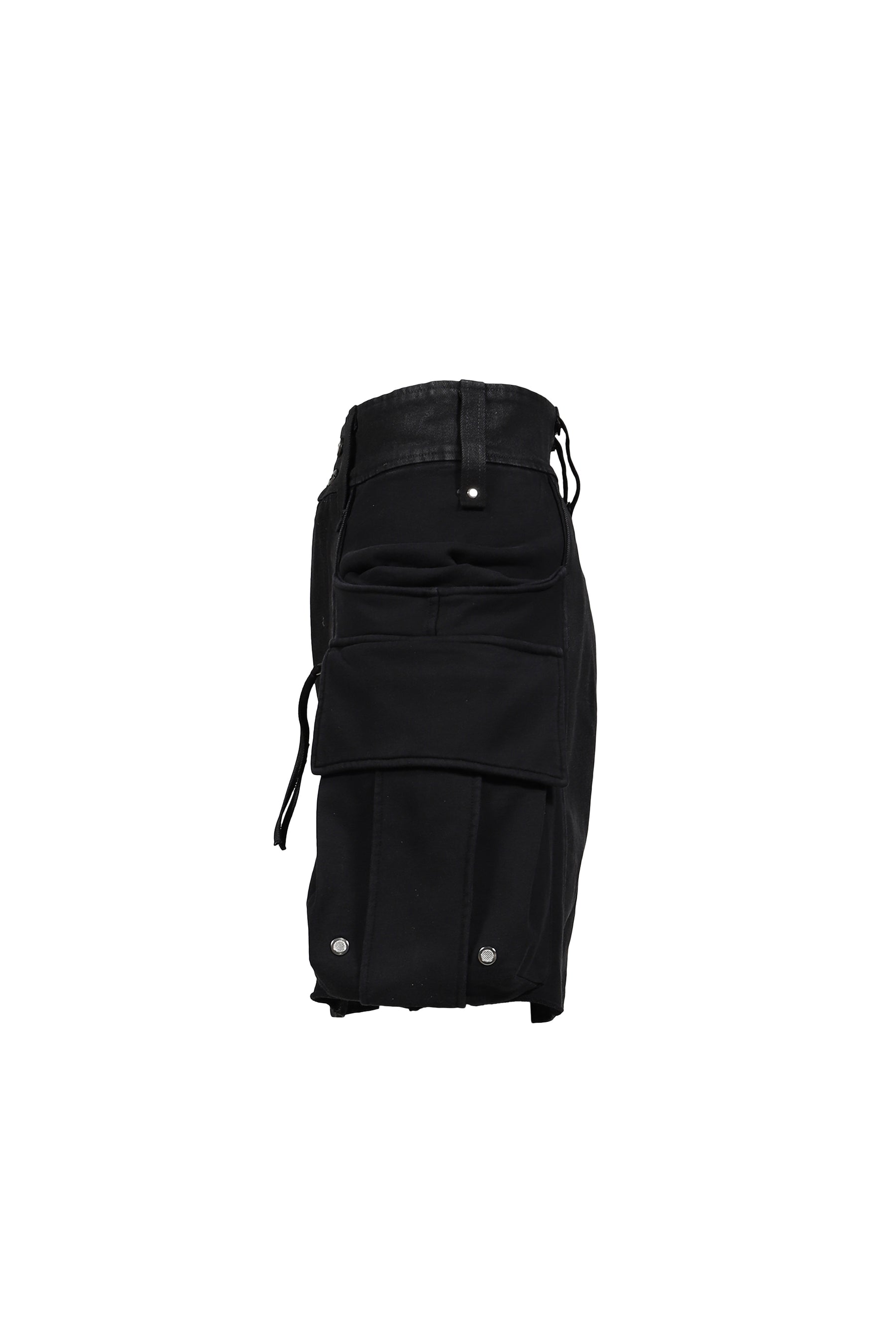 COMBAT SHORT JERSEY & DENIM / BLK BLK