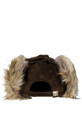 CORDUROY BB LOGO FLIGHT CAP / BRW