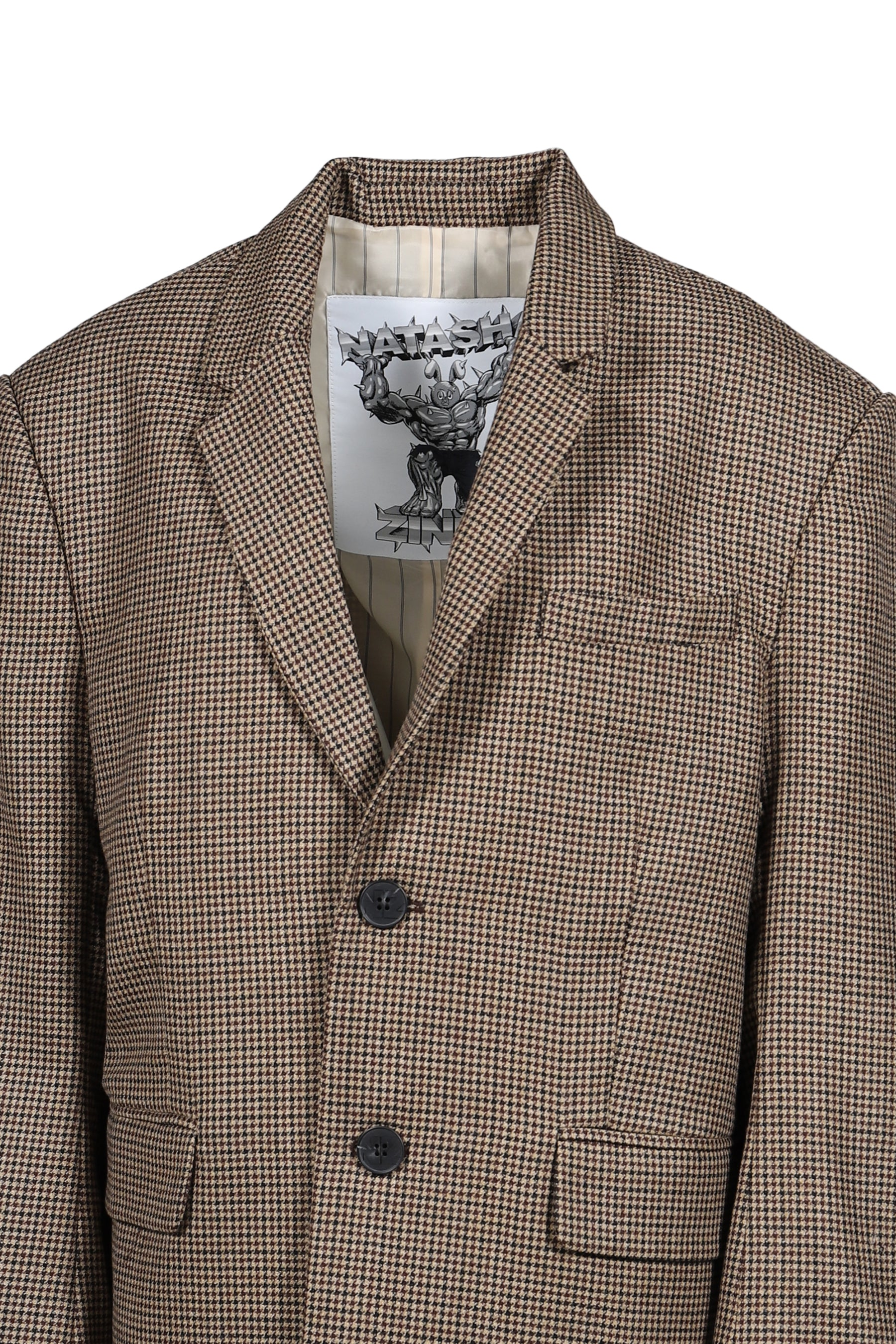 PROFESSOR'S BLAZER / BRWN CHECKED