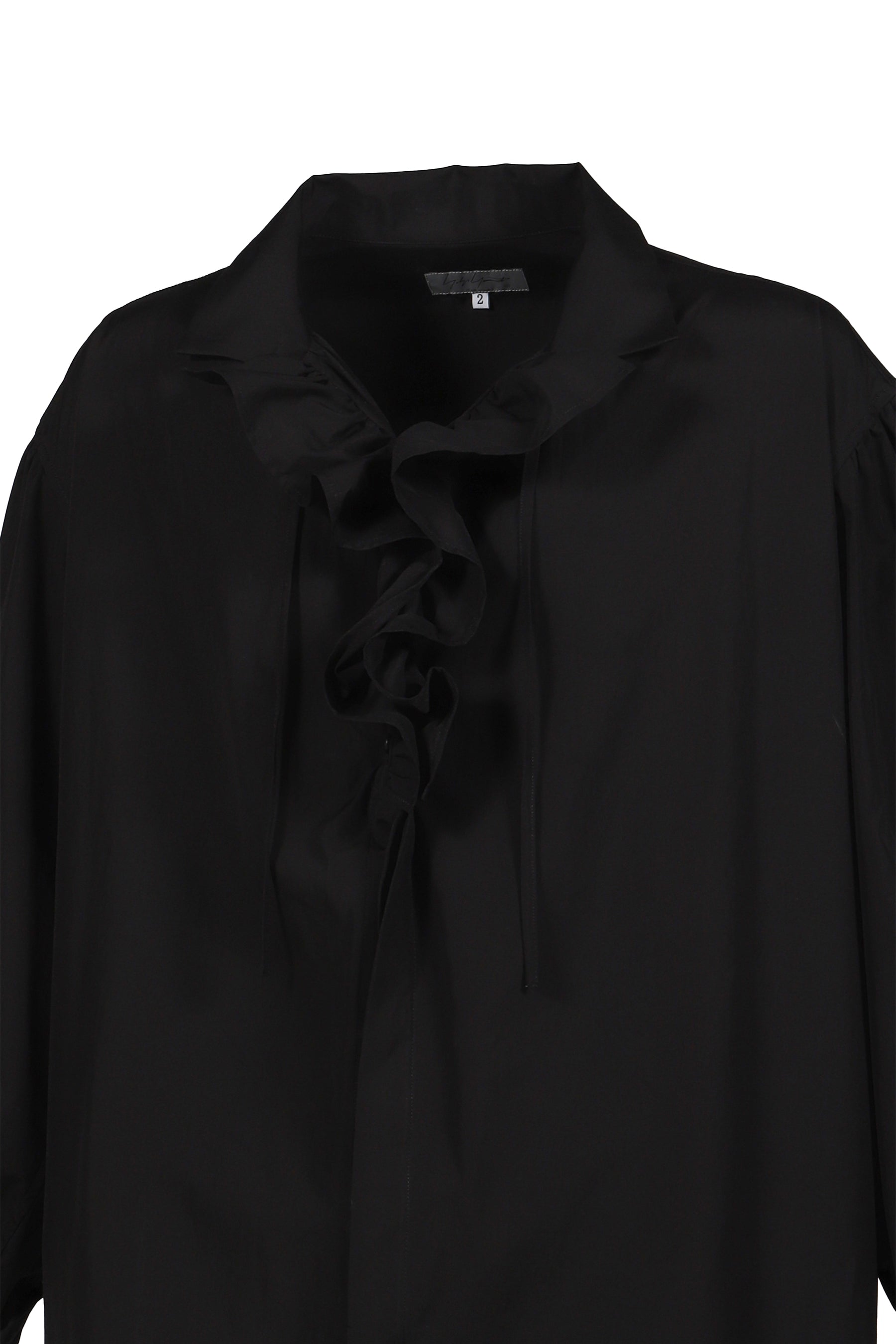 FRILL SHIRT / BLK