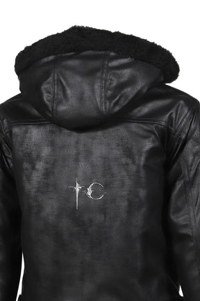 TC REVERSIBLE SHEARLING JACKET / BLK 