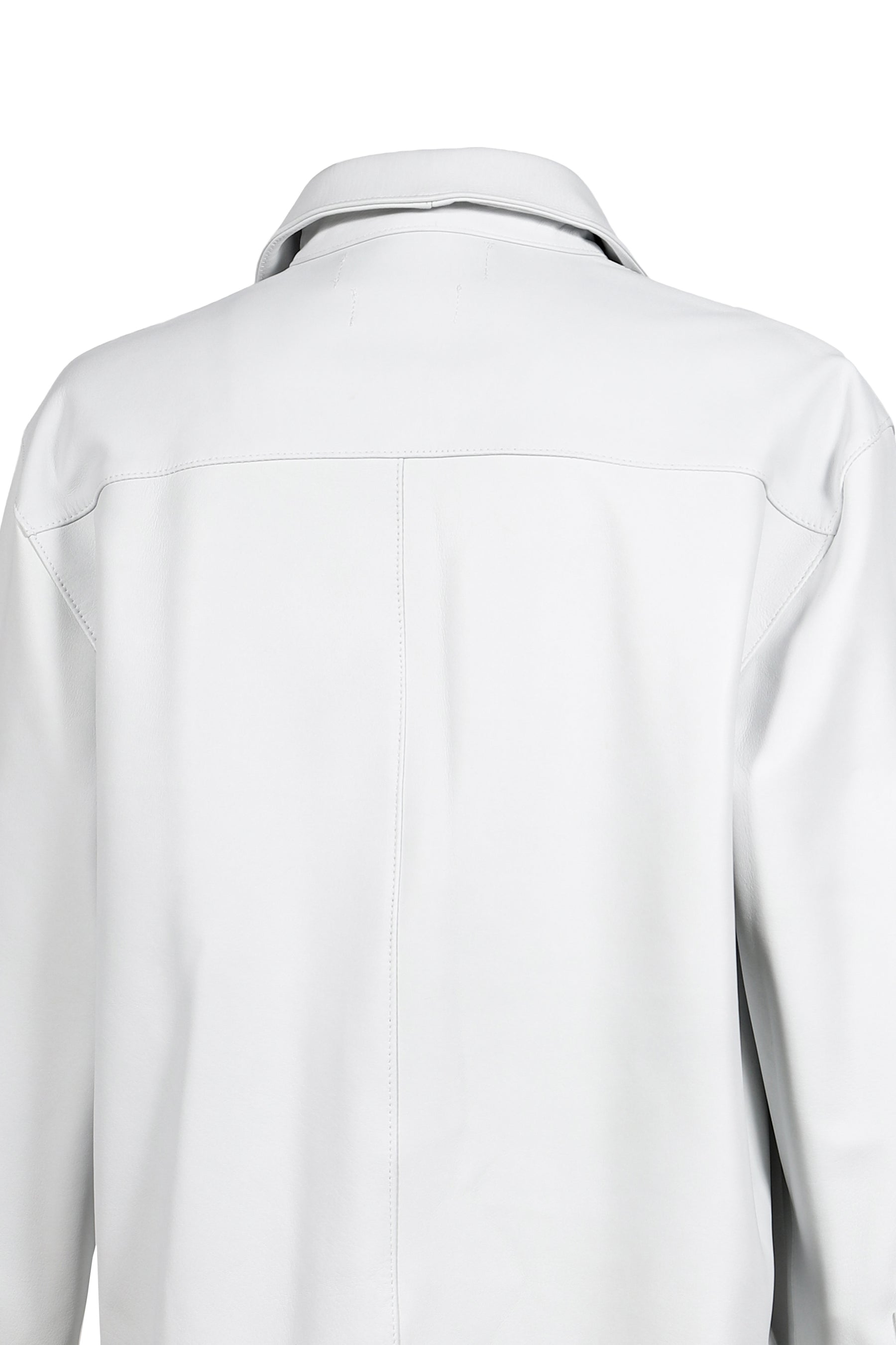 TIE PRINT LEATHER SHIRT DO X DEMIURGO / WHT