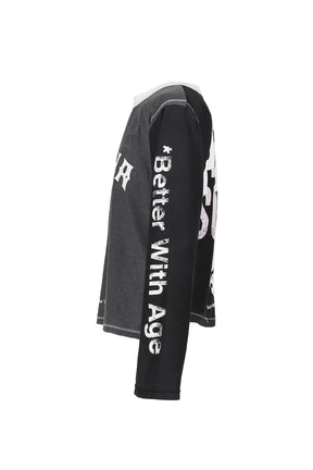 RIVKA REVERSIBLE LONG SLEEVE / BLK