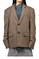 PROFESSOR'S BLAZER / BRWN CHECKED