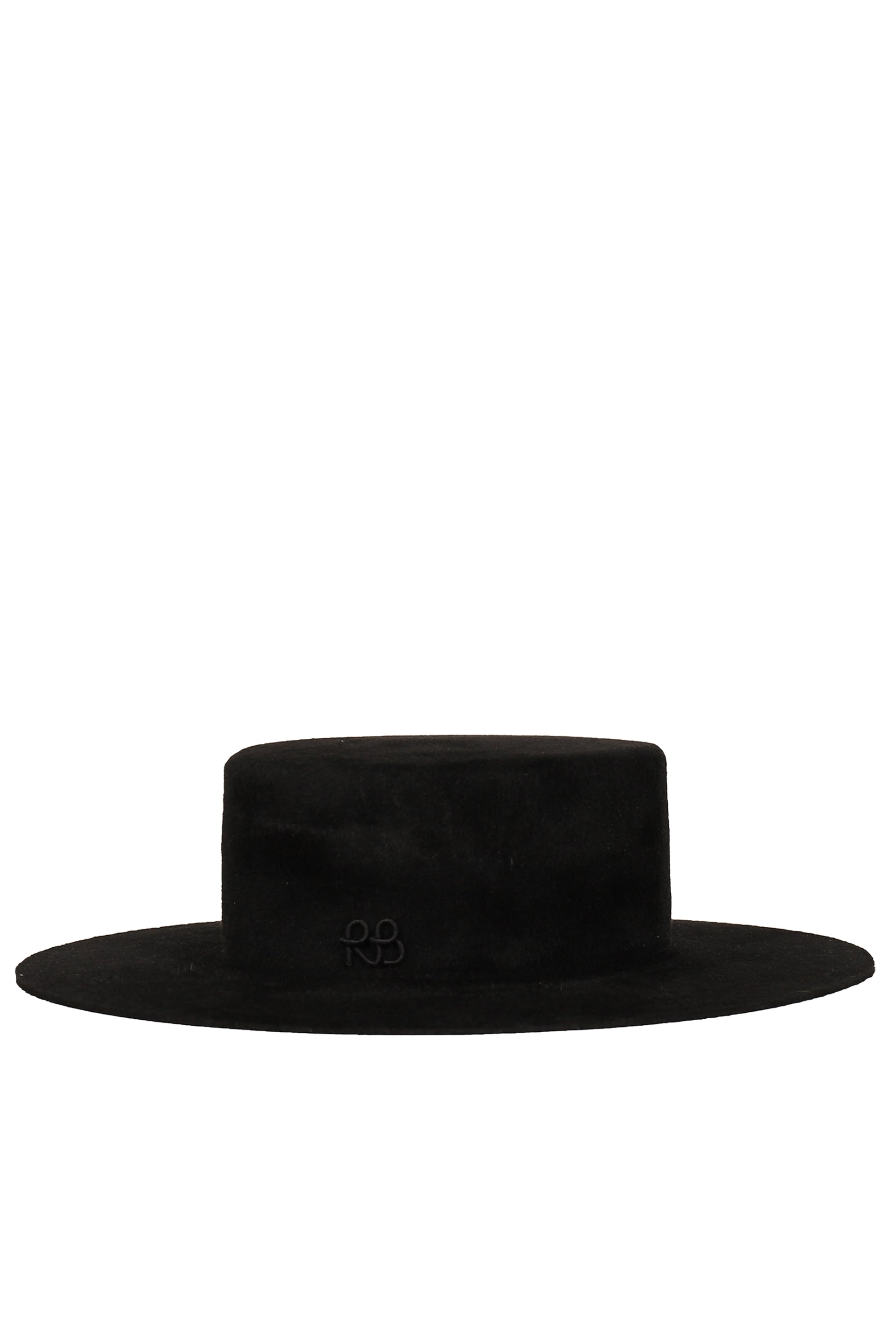 DOUBLE CHAIN STRAP CANOTIER HAT / BLK