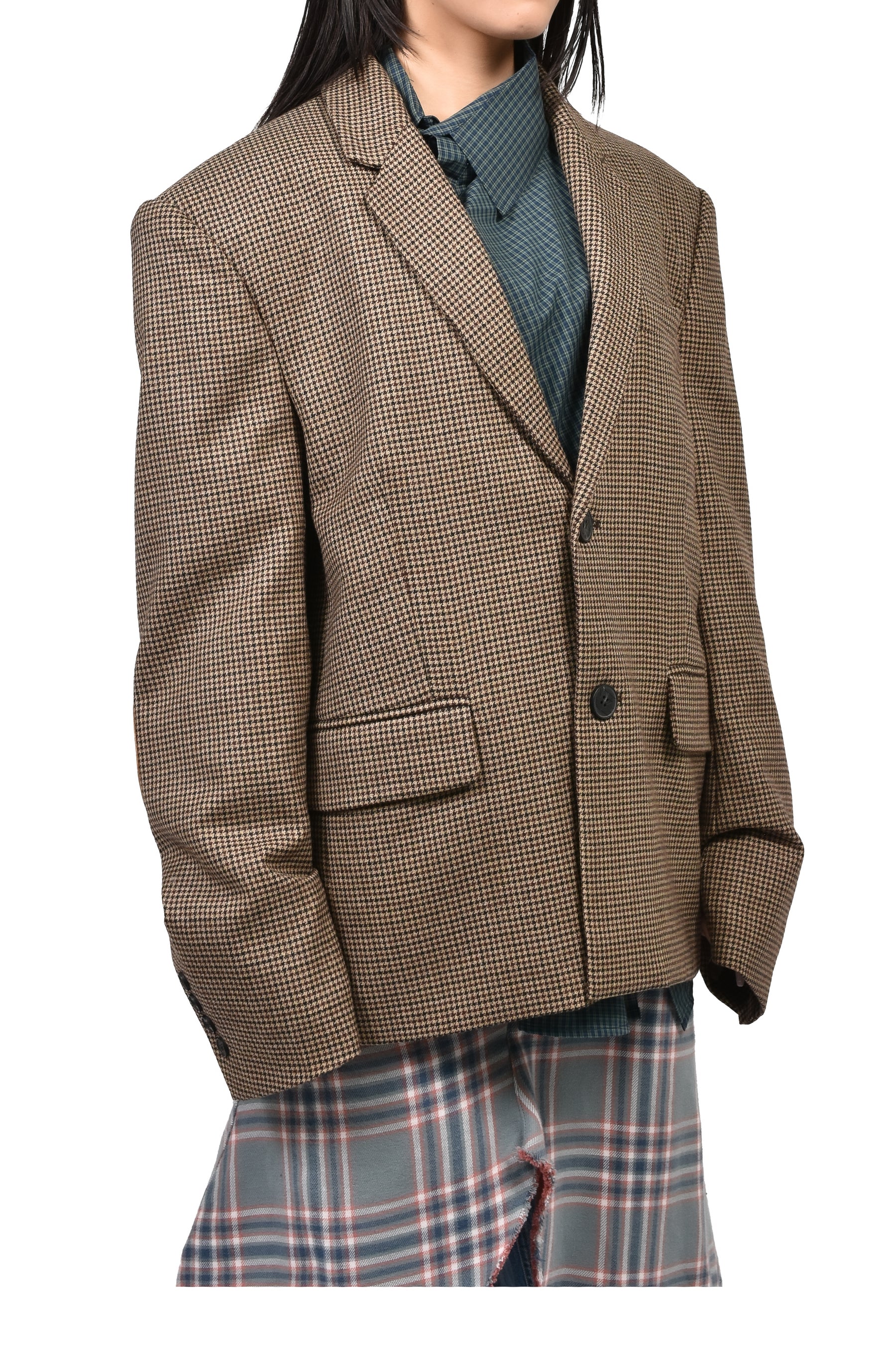 PROFESSOR'S BLAZER / BRWN CHECKED