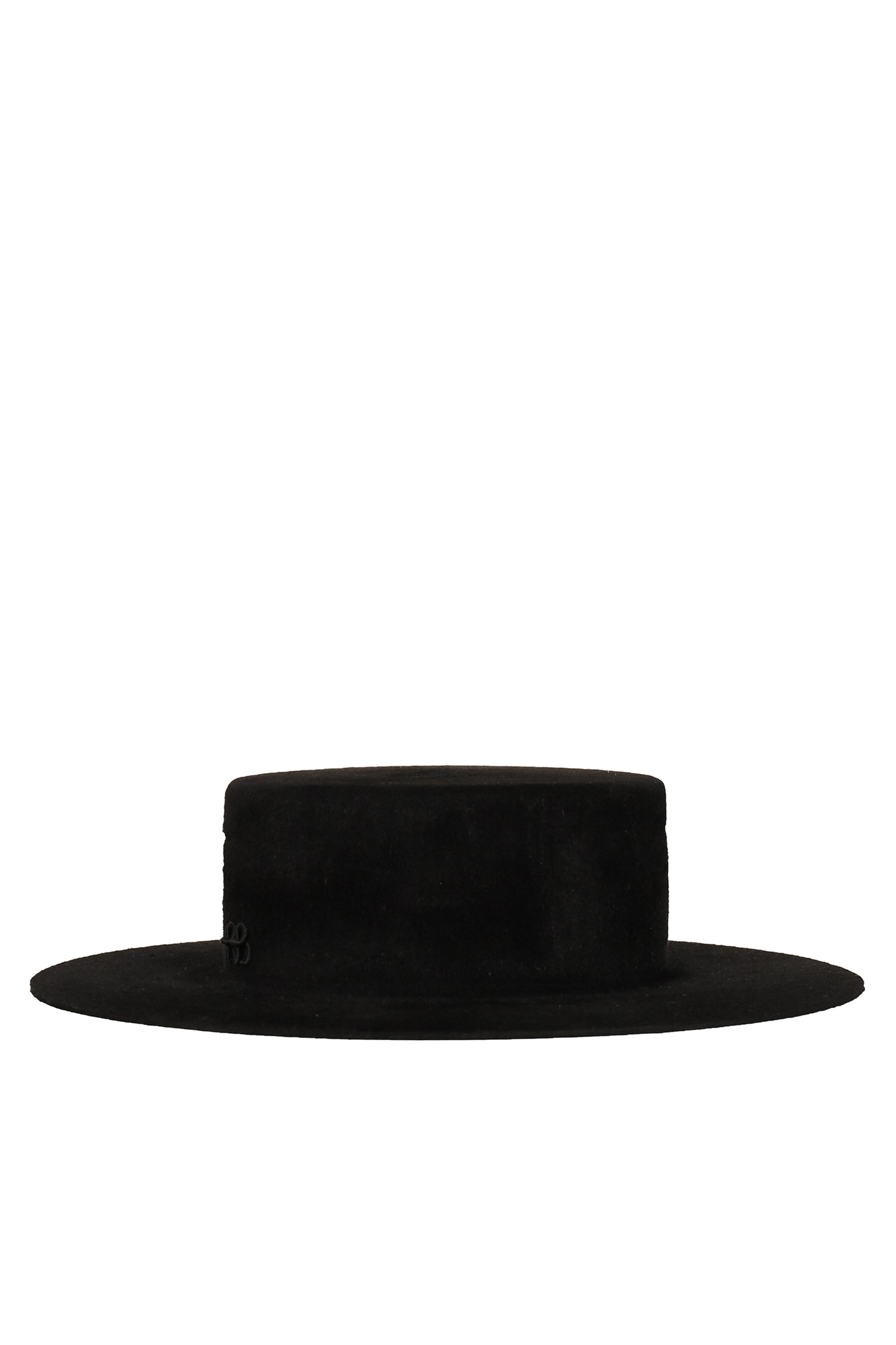 DOUBLE CHAIN STRAP CANOTIER HAT / BLK