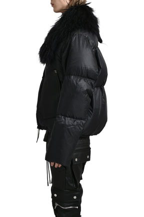 "MEPRISANT" SHORT DOWN JACKET / BLK