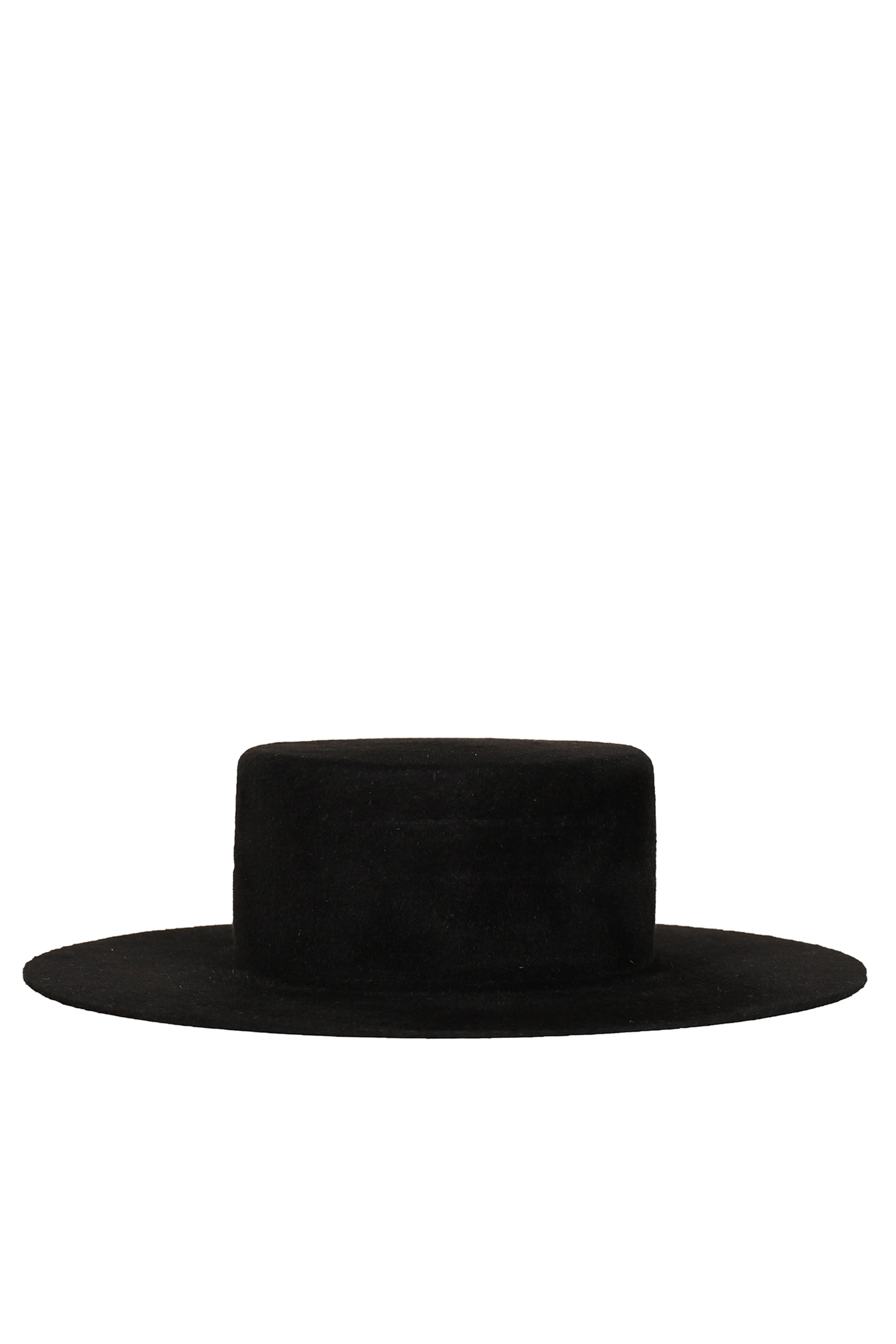 DOUBLE CHAIN STRAP CANOTIER HAT / BLK
