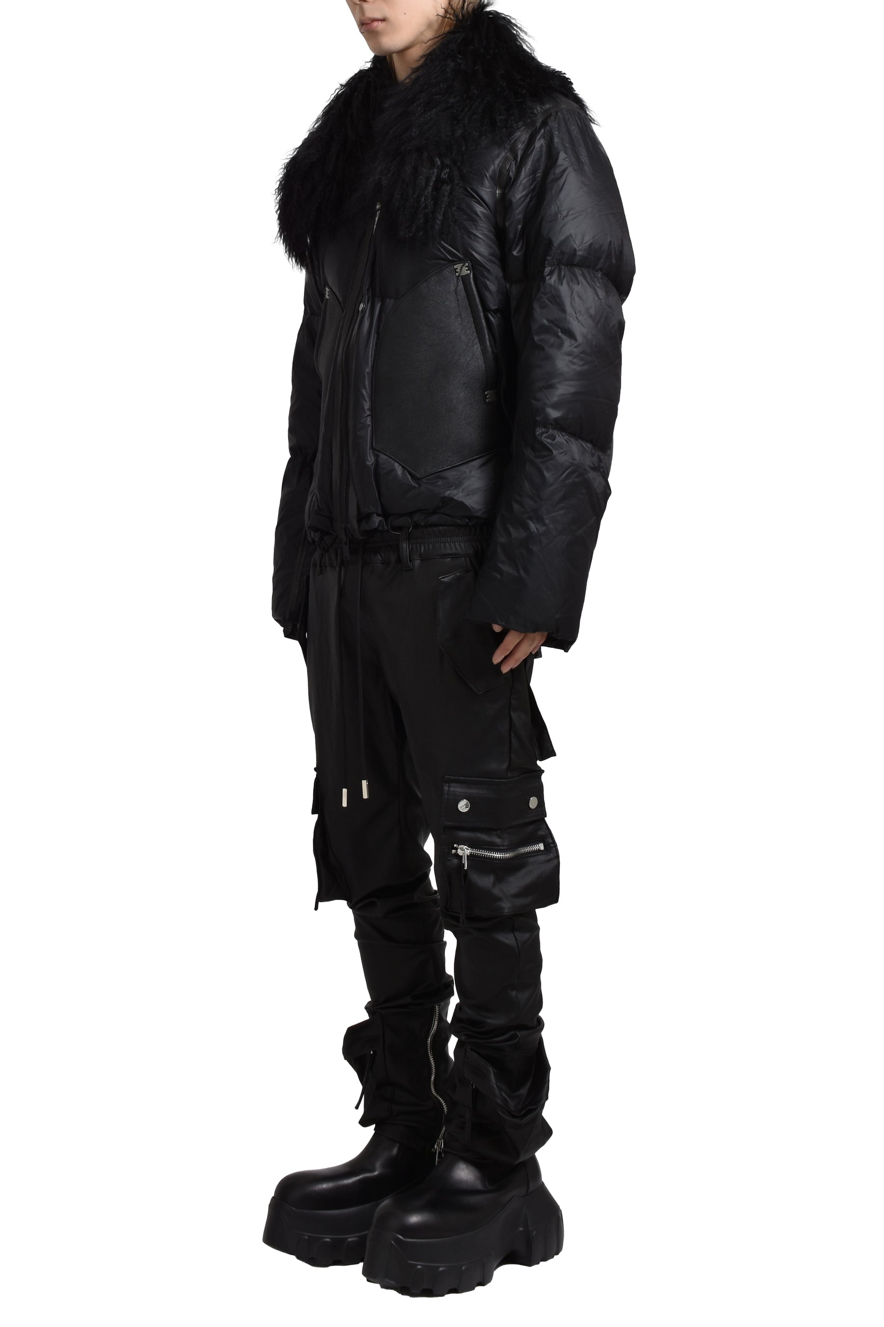 "MEPRISANT" SHORT DOWN JACKET / BLK