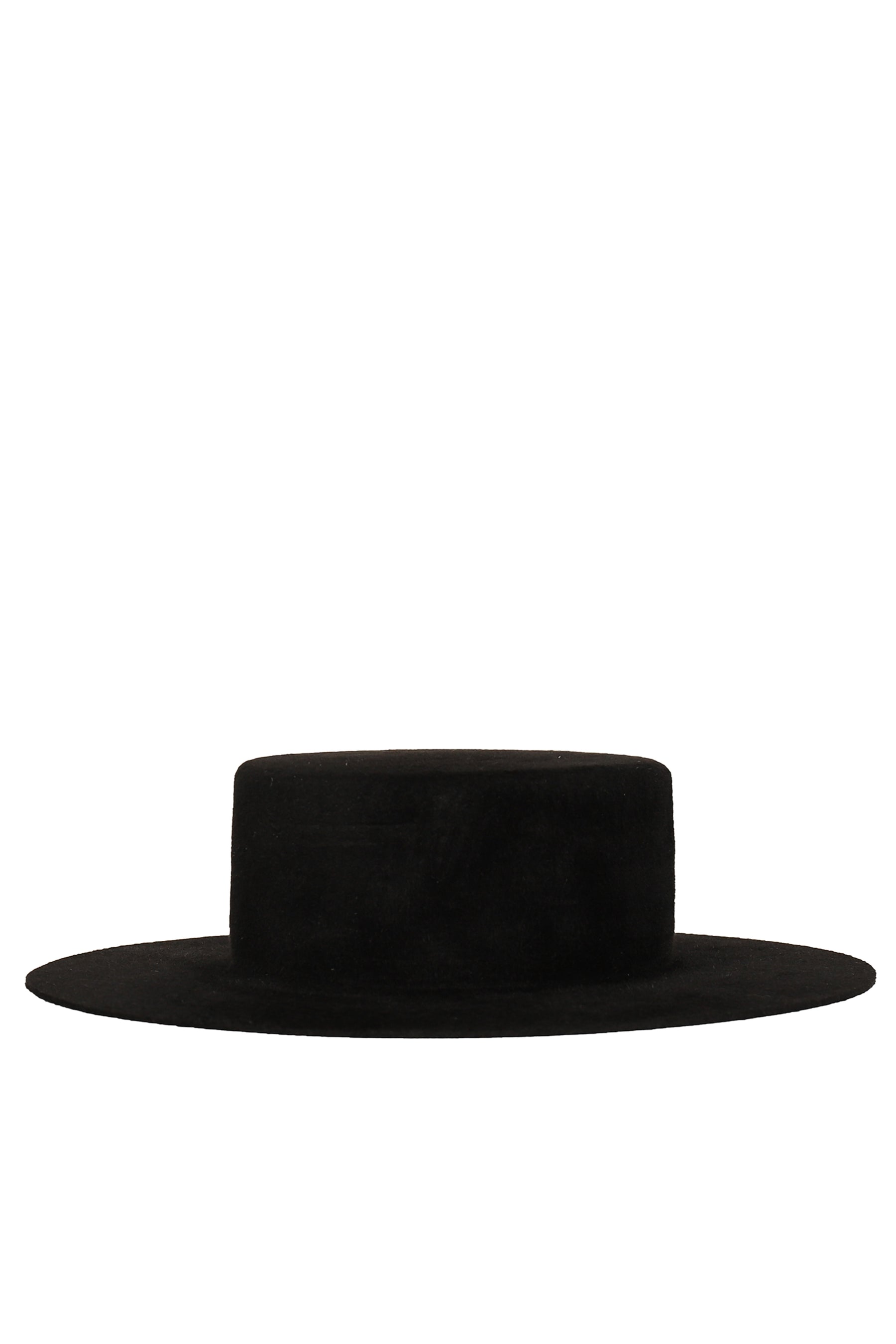 DOUBLE CHAIN STRAP CANOTIER HAT / BLK
