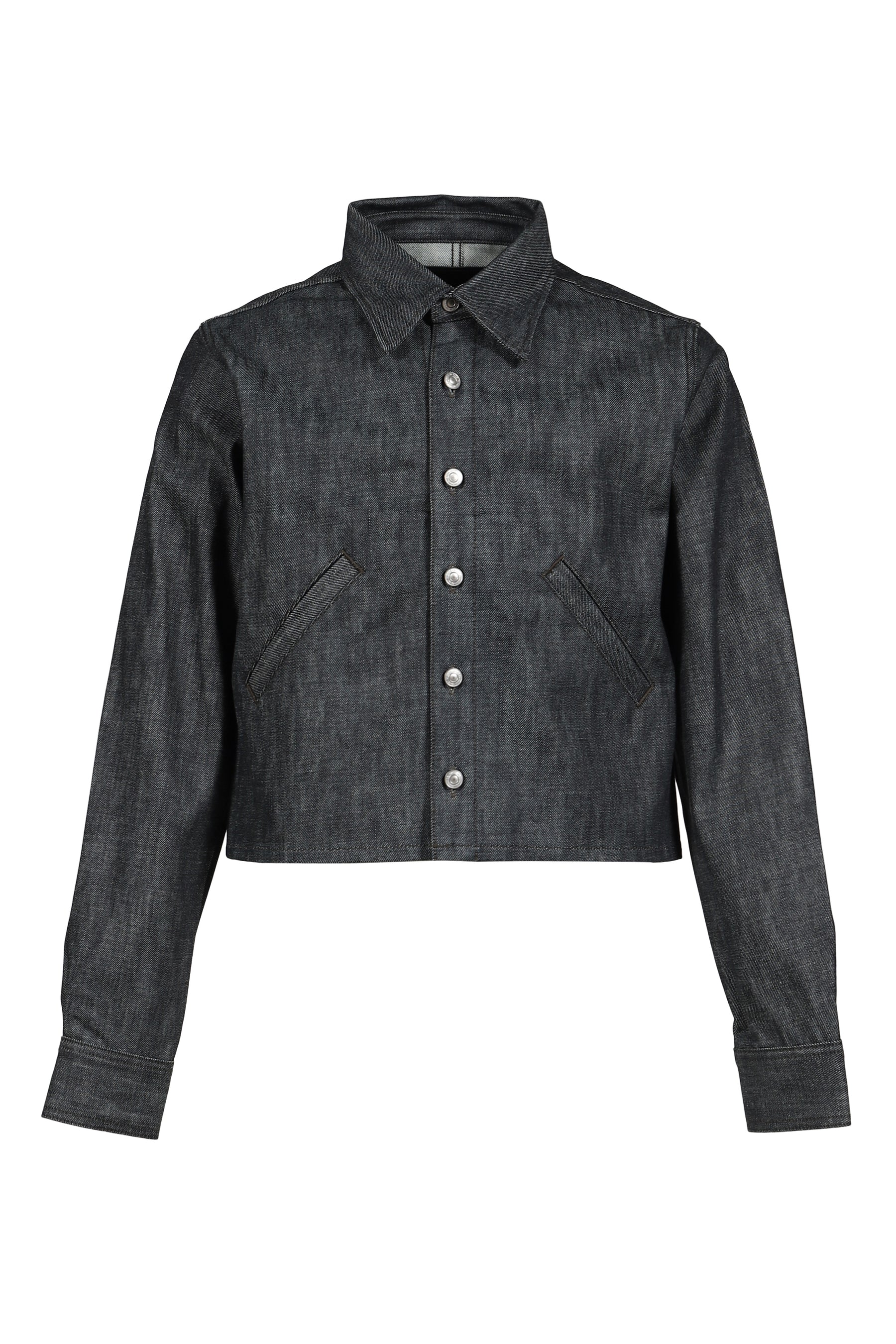RH CROPPED DENIM SHIRT / RAW IND