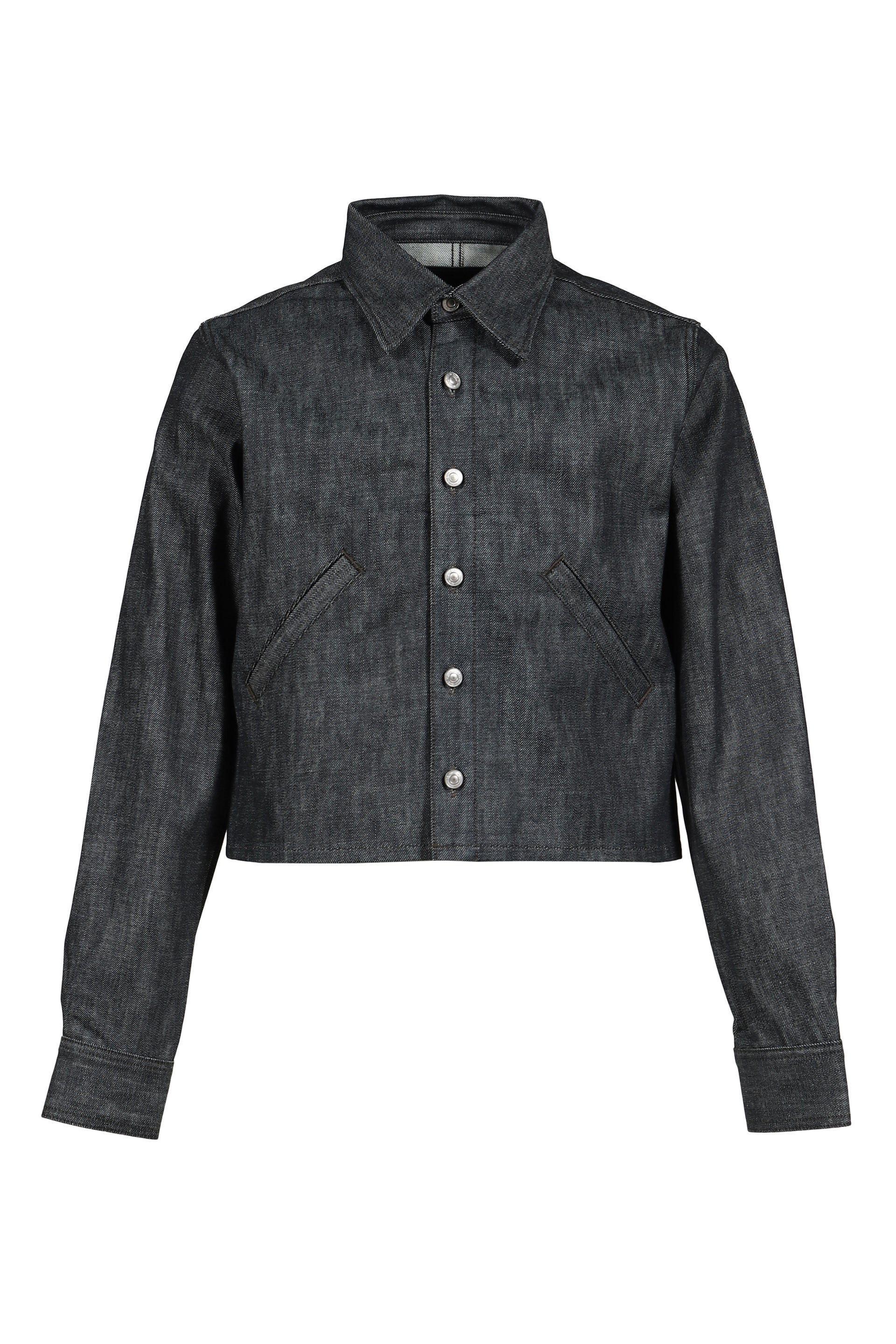 RH CROPPED DENIM SHIRT / RAW IND