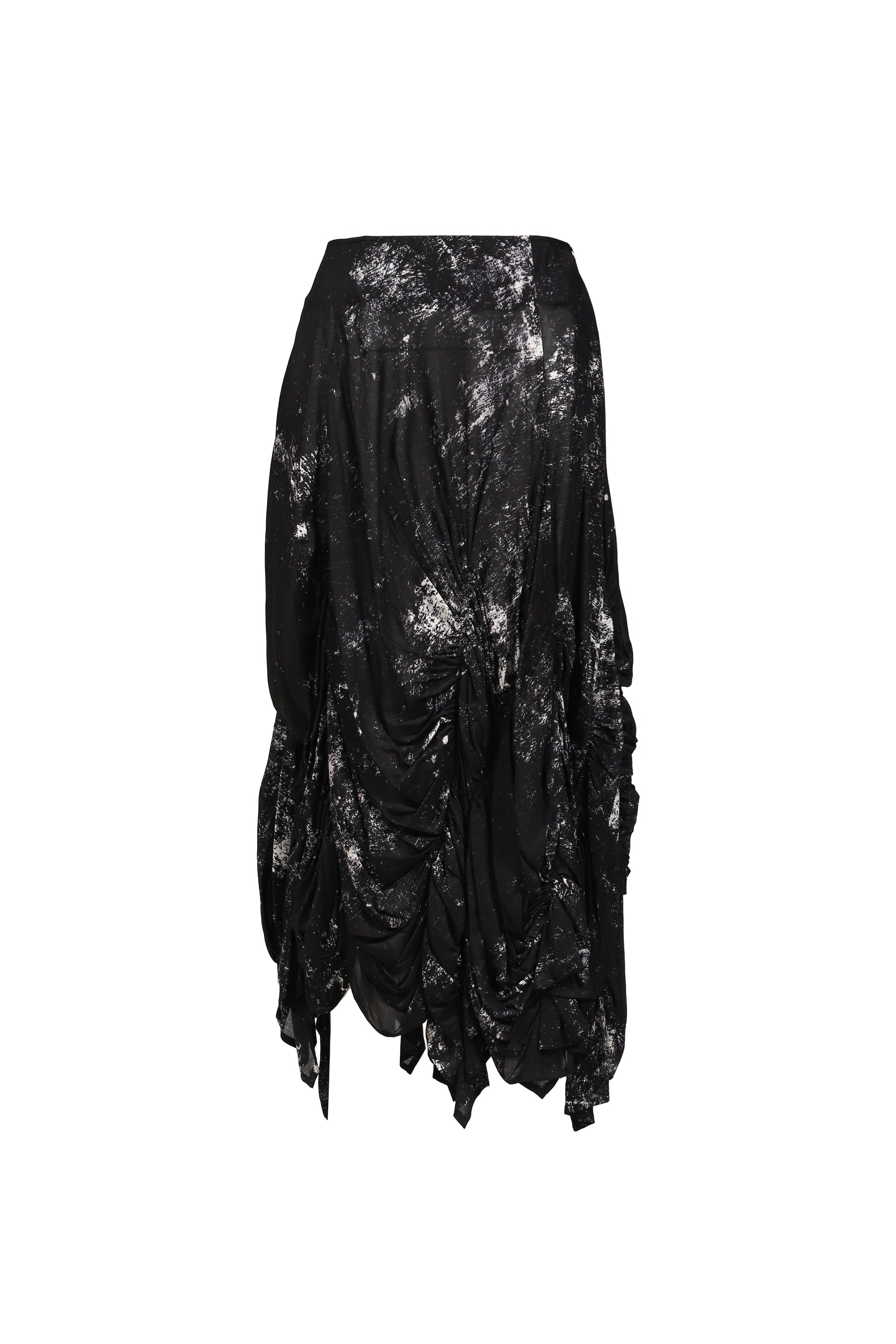 GALAXY PT GATHER SKIRT / BLK