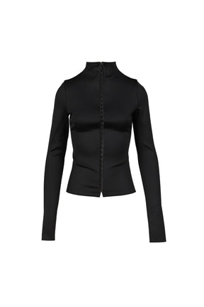 HOOK AND EYE JACKET / BLK