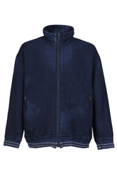 SEA ISLAND SASHIKO TRACK JACKET (LIMITED) / BLU